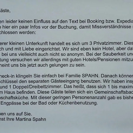 Homestay szállás Spahn In Mühlheim